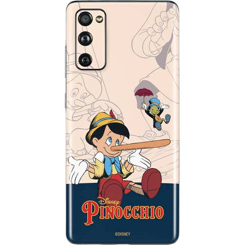 Disney Pinocchio and Jiminy Cricket Galaxy S20 Fan Edition Skin